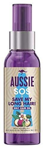 Aussie SOS Save My Lengths! Haaröl, 3-in-1, mit australischen Avocado- und Macadamia-Ölen, entwirrt, entwirrt und repariert offene Spitzen, 100 ml