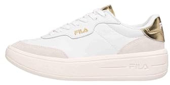 FILA Damen Premium F wmn Sneaker, White-Gold, 38 EU