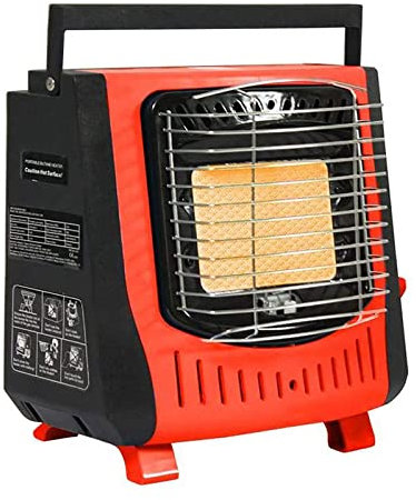 Camping Gas Heater, Portable Heater Ceramic Burner 1.3kW Power 108g/h Consumption 5000 BTU