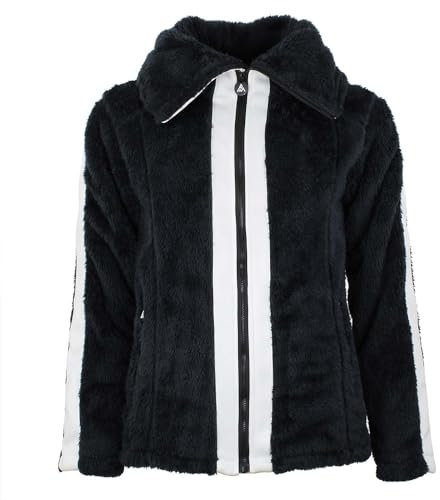 Peak Mountain Giacca in pile da donna AREVA, Nero , M