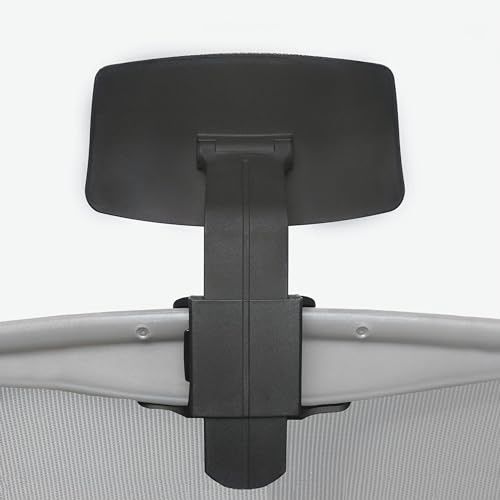 Fortaleza Neue Kopfstütze für Herman Miller Aeron Remastered, Kopfstützenbefestigung für Stuhl, kompatibel mit Atlas Kopfstütze einschließlich Größe A, Größe B, Größe C (Eisengrau)