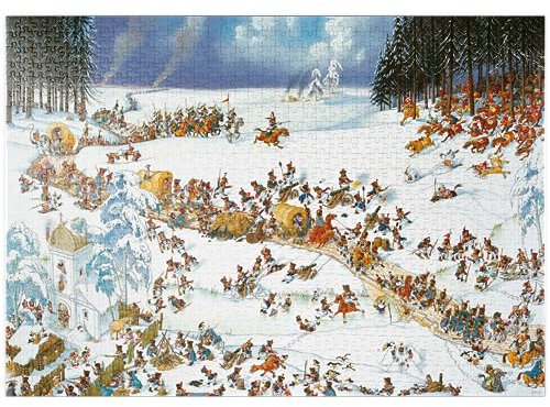MyPuzzle Napoleon's Winter - Jean-Jacques Loup - Cartoon Classics - Premium 1000 Teile Puzzle - MyPuzzle Sonderkollektion von Heye Puzzle