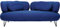 Kare Design Sofa Peppo 2-Sitzer, Blau, Pflegeleicht, Weich, Kuschelsofa, Couch, Loveseat, Wohnzimmer, Stahlfüße, Teilzerlegt, 72x182x95 cm (H/B/T)