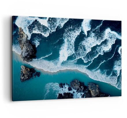 ARTTOR Bilder auf Leinwand 120x80cm Wandbild Landschaften Maritim - 6004