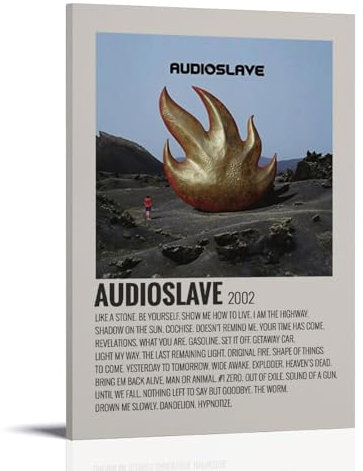 EKoKim Audioslave-Poster, dekoratives Gemälde, Leinwand-Wandposter und Kunstdruck, modernes Familienschlafzimmer-Dekor-Poster, 50 x 75 cm