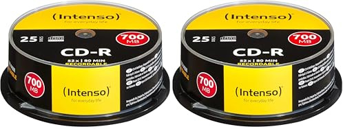 Intenso CD-R 700Mb 52x (25 Discos) (Paquete de 2)