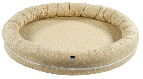 Alvi Schlummernestchen Schlummer-Nestchen Kuschelnest Reisebett für Babys Säuglinge XL 100x100 (Earth nature)