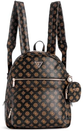 GUESS Power Play Tech Backpack L Mocha Logo