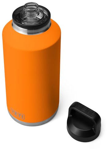 YETI Rambler 64 oz Bottle, Vacuum Insulated, Stainless Steel with Chug Cap, King Crab