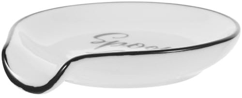 DEARMAMY Repose-cuillère Céramique Élégante Pour Cuisine Support Réutilisable Pour Ustensiles Design Soigné Et Robuste Parfait Pour Chefs Professionnels De Cuisine