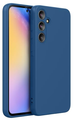 Cresee Coque pour Samsung Galaxy A55 5G, avec Protection Caméra Couche Intérieure Douce, Etui Housse TPU Silicone Mince Souple Antichoc Case pour Galaxy A55, Bleu