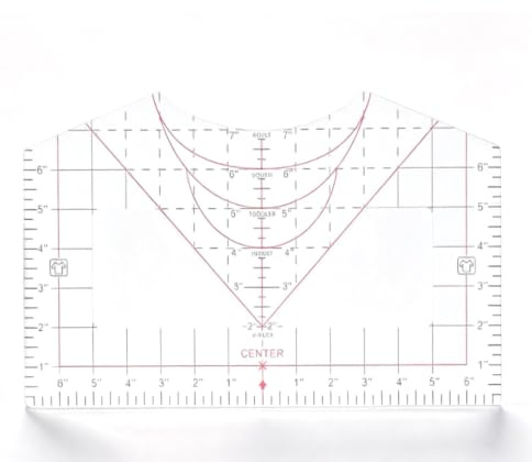 T Shirt Ruler Guide T Shirt Alignment Guide Ruler Tool for Vinyl Alignment | Shirt Measurement Tool for Heat Press T Shirt Measurement Template Alignment Tool for Heat Press T Shirt Ruler Guide