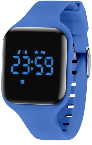 aswan watch Digitaluhr Kinder Mädchen Jungen mit Schrittzähler,Wecker,Stoppuhr, Licht,Datum-Sport Armbanduhr ohne App und Handy mit Silikonarmband