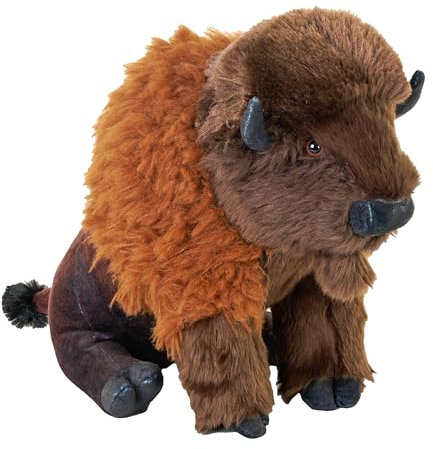 Wild Republic Artist Collection Eco Bison, Plüschtier, 38 cm, Plüschspielzeug, umweltfreundlich