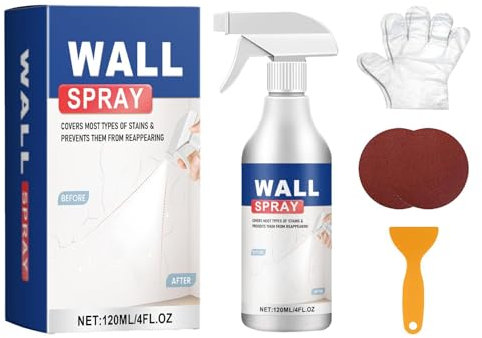 Trockenbau-Sprühfarbe | Außenwandmittel | wasserdichte Wandfarbe, sonnenbeständige Sprühfarbe, 120 ml Außenwandsprühmittel | wasserfest, sonnenbeständige Dekontaminationsfarbe für die Wandreparatur