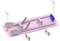 Ab Roller Wheel, Pilates Reformer Set für Ganzkörpertraining Pink
