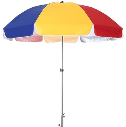 Sombrilla grande impermeable de playa con base para uso comercial al aire libre