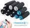 12 Pièces Rouleaux de Remplacement Rape Pieds pour Velvet Smooth, 3 Types de Rugosité, Recharge pour Pierre Ponce Rapeuse Electrique, pour Pedicure Râpe Pied électrique (2 Formes)