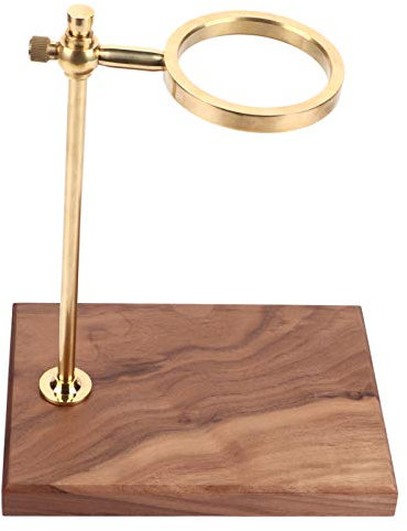 Pour Over Coffee Dripper Stand, Pour Over Coffee Dripper Wooden Brass Coffee Filter Holder Pour Over Coffee Maker Drip Filter Cup Rack Stand Cup Rack Stand Accessories for Coffee
