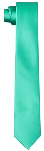 DonDon Krawatten für Herren handgefertigt Seiden-Look 6 cm Krawatte Mint