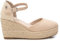 REFRESH - Alpargatas Mujer Oro - Calzado Cómodo y Versátil - Moda casual - Modelo 17264410 (Talla 37)