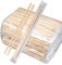 200 Pairs Disposable Bamboo Chopsticks, 24 cm Individually Wrapped Wooden Chopstick Bulk, Chinese Chopsticks with Separated Sleeves for Noodles, Sushi, Asian Food