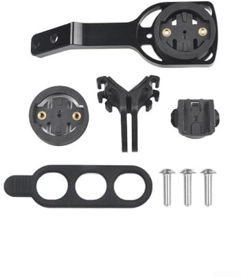 Fahrradcomputer-Halterung aus Aluminiumlegierung, passend für Black Inc-Lenker, kompatibel mit Garmin, Cateye