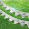 Bordure en métal pour aménagement paysager, bordure de jardin en acier Corten avec design dentelé, forme concave personnalisable, bordure de clôture de jardin durable