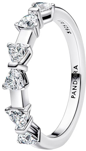 PANDORA Timeless Schleife Memoire-Ring aus Sterling Silber mit Zirkonia, Größe: 60, 194233C01-60