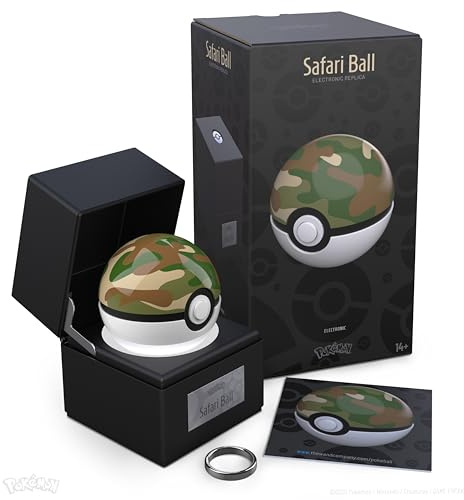The Wand Company Pokémon Elektronischer Druckguss-Tauchball Nachbildung (Safari Ball)