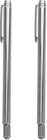 VILLFUL Baguettes de Sourcier en Acier Inoxydable, Kit de Radiesthésie en L, Baguettes de Divination Légères et Détachables pour Détection D’eau et Feng Shui, Outil Portable de Mesure