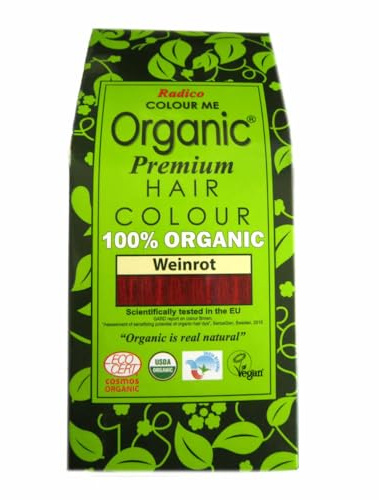 Radico Colour Me Organic Pflanzenhaarfarbe Weinrot, 100g