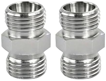 Etyldya 2 Adaptateurs de Connexion 16 Mm vers 16 Mm, Accessoires Hydrauliques, Raccord de Tuyau Droit