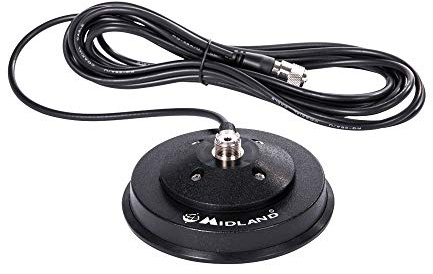 Midland C1183 Magnetbasis Netzkabel Schwarz 117 mm