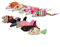 Trixie 42 TLG. Mäuse und Fische, Plüsch/Stoff