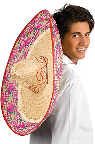PARTY DISCOUNT NEU Sombrero Enrique mit Stickerei, Mosaikmuster