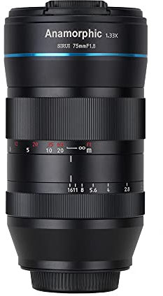 SIRUI 75mm f1.8 1.33x APS-C Anamorphes Prime Objektiv Objektive Lens Lenses Modell SR75(E Mount)