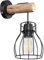 GLOBO Retro Wand Leuchte Käfig Design Holz Natur Strahler Wohn Zimmer Beleuchtung Vintage Gitter Lampe 15326NW
