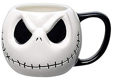 XinYiC Skellington Coffee Mugs Skull Drinkware Jack Cartoon Coffee Mug Tea Cup Halloween