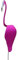 Swirl Bird Schwan Dynamischer Vogel Vogel leicht Schaukel Vogel Flamingo Schwan Flamingo Garten Dekor Schwan Flamingo Hof Ornament Lila