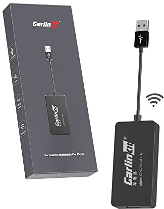 Carlinkit New Wireless CarPlay/Wireless Android Auto Adapter für Aftermarket Android Radio Version 4.4+, muss APK auf dem Auto installieren, Unterstützung Wired Mirroring/IOS 15