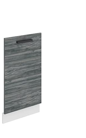 Belini Frontblende PZ 45 cm, ohne Arbeitsplatte, Glamour Wood | mit Griff, Geschirrspüler Frontblende Breite, Frontplatte für Spülmaschine