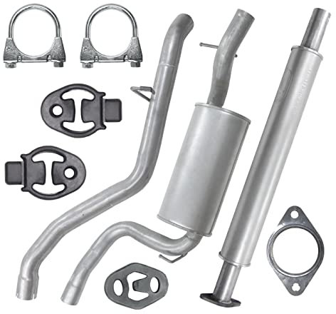 Polmo Schaldampferset Auspuff für Focus 2 II MK2 Focus C-Max 1 I MK1 C-Max 1 I MK1 Focus 2 II MK2 2.0 TDCi