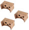 LAUGHERER 3 x 15,2 cm DIY 3D VR Virtual Reality Brille Hartfaserplatte für Cardboard