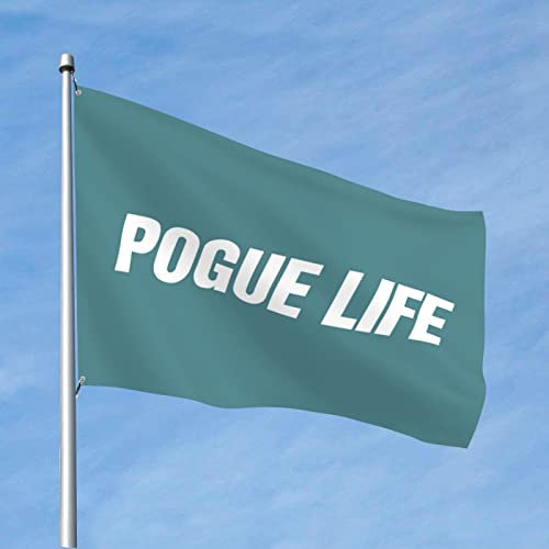 Dsoluuing Divertida decoración de dormitorio Pogue Life Outer Banks Flag Hippie Decor Cave Man Bar (Tamaño: 60 x 90 cm)