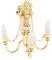 Dilwe Miniatur-Deckenlampe, 1:12 Mini-Kronleuchter mit 4 LED-Kerzen-Hängelampenmodell für Puppenhauszubehör