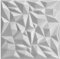 3D Paneele Polystyrol XPS Styropor – Moderne Wandverkleidung & Deckenpaneele – Wandpaneelen Leicht Flexibel - 50x50cm / ‎‎2m² - 8 Stück (Weiß 02)