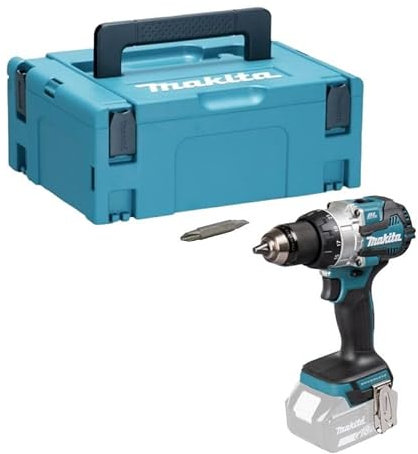 MAKITA DHP489ZJ - Taladro de percusión (18 V, 70 Nm solo)