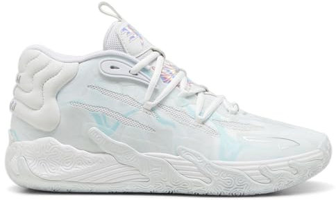 Puma Mens Mb.03 Iridescent Basket Scarpe Da Ginnastica - Bianco, Bianco sporco, 10.5