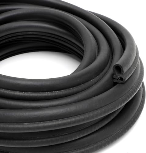 LOMUG Joint de porte universel en caoutchouc EPDM 5 m pour voitures, bateaux, camping-cars, isolation phonique, tapis d'insonorisation, camions et applications domestiques